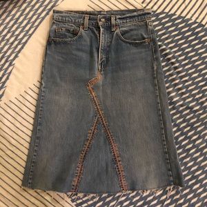 Levi’s remake skirt